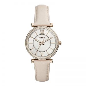 Fossil Carlie Analog Silver Dial Women'S Watch-Es4465