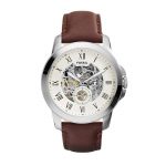 Fossil Me3052 Grant Automatic Cream Dial Men'S Casual Watch