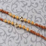 Gorgeous Twin Wooden Beads Rakhi