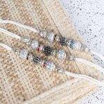 Trio Set of Silver Designer Rakhi