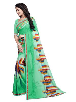 Avanti 03 Printed Georgette Sarees With Blouse