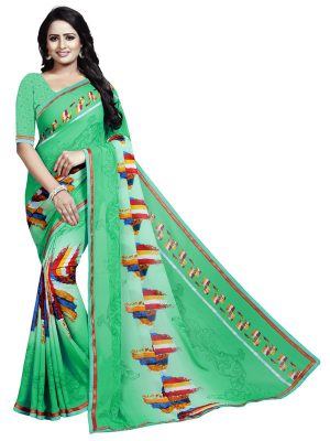 Avanti 03 Printed Georgette Sarees With Blouse