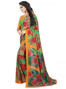 Kimaya 03 Printed Georgette Sarees With Blouse