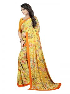 Kimaya 16 Printed Georgette Sarees With Blouse