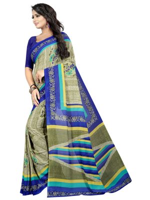 Kimaya 21 Printed Georgette Sarees With Blouse