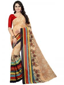 Kimaya 23 Printed Georgette Sarees With Blouse