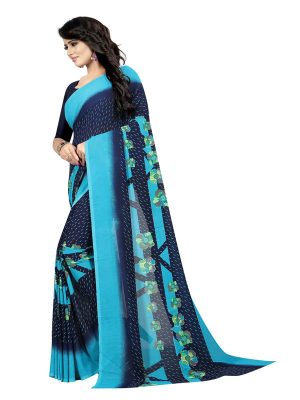 Kimaya 31 Printed Georgette Sarees With Blouse