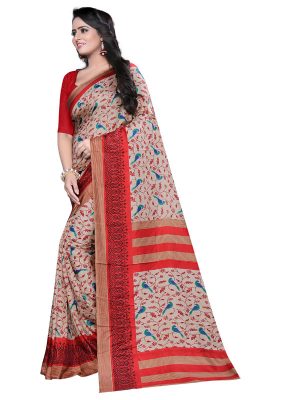 Parrot Flower Maalgudi Sarees With Blouse