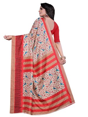 Parrot Flower Maalgudi Sarees With Blouse