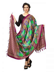 Green Khadi Dupatta