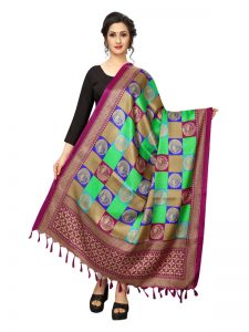 Green Khadi Dupatta