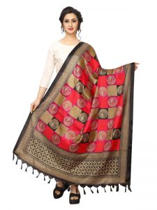 Red Khadi Dupatta