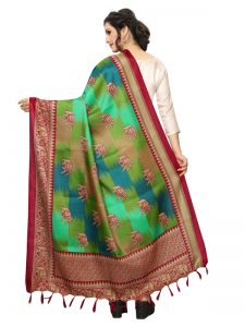 Red Khadi Dupatta