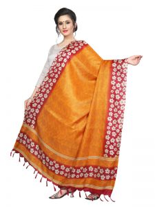 Mustard Khadi Dupatta