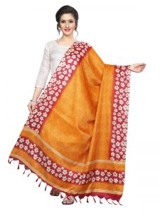 Mustard Khadi Dupatta