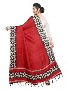 Red Khadi Dupatta