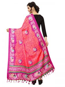 Pink Khadi Dupatta