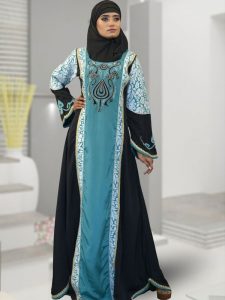 Muslim Evening Black Color Abaya
