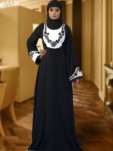 Formal Abaya White Color Maxi Dress