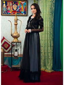 Black Color Gown Style Kaftan