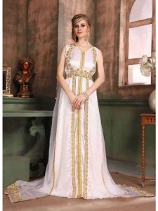 White Color Kaftan-Brasso Kaftan