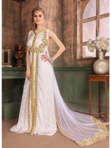 White Color Kaftan-Brasso Kaftan