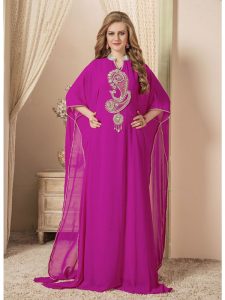 Women Pink Color Free Size Kaftan