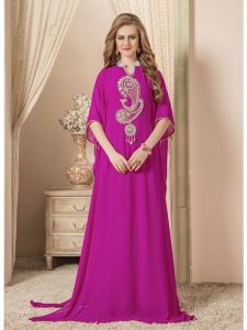 Women Pink Color Free Size Kaftan