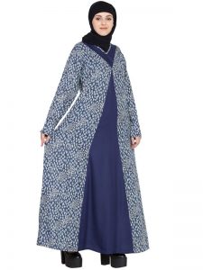 Womens Abaya Blue Color Designer Wear