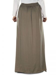 Brown Color Skirt-Rayon Skirt