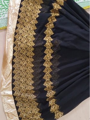 Taffeta Silk Thread & Multi Work Bollywood Gown