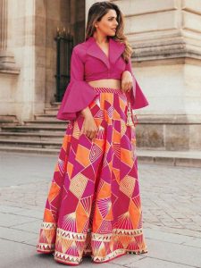 New Pink Tafeta Silk Designer Lehenga Choli