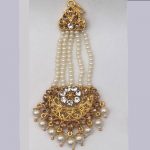 Designer Gold Colour Alloy Latest Matha Patti for women