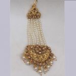 Designer Gold Colour Alloy Latest Matha Patti for women