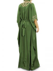 Womens Abaya Green Color Daily Wear