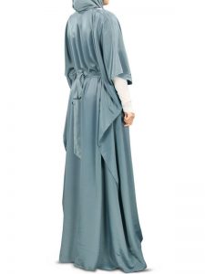 Womens Abaya Grey Color Casual Wear