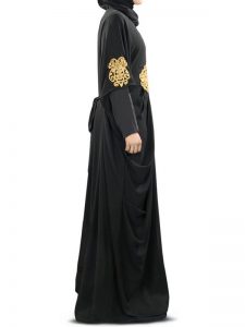 Womens Abaya Unique Black