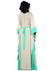 Womens Blue Color Charmer Muskan Abaya