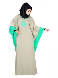 Womens Blue Color Charmer Muskan Abaya