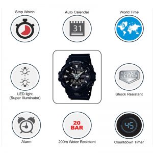 Casio G-Shock GA-700-1BDR (G715) Analog-Digital Men's Watch