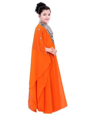 Royal Moroccan Dubai Beautiful Zari Work Jilbab Jalabiya Kaftan Dress ...