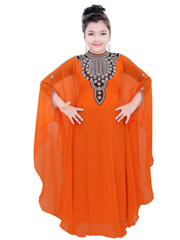 Royal Moroccan Dubai Beautiful Zari Work Jilbab Jalabiya Kaftan Dress ...