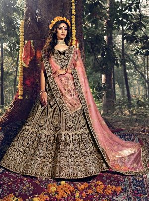 Buy Silk Fabric Designer Lehenga Saree in Light Yellow Color Online -  SALA2729 | Appelle Fashion