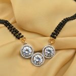 Astonishing Silver Stone Mangalsutra