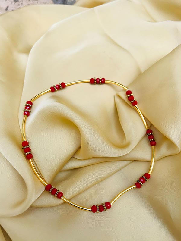 Free Size Red Anklet - Zakarto