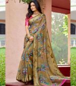 Mehendi Green Summer Wear Indian Saree