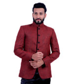 Royal Appearance Ethnic Wardrobe Brick Red Designer Blazers