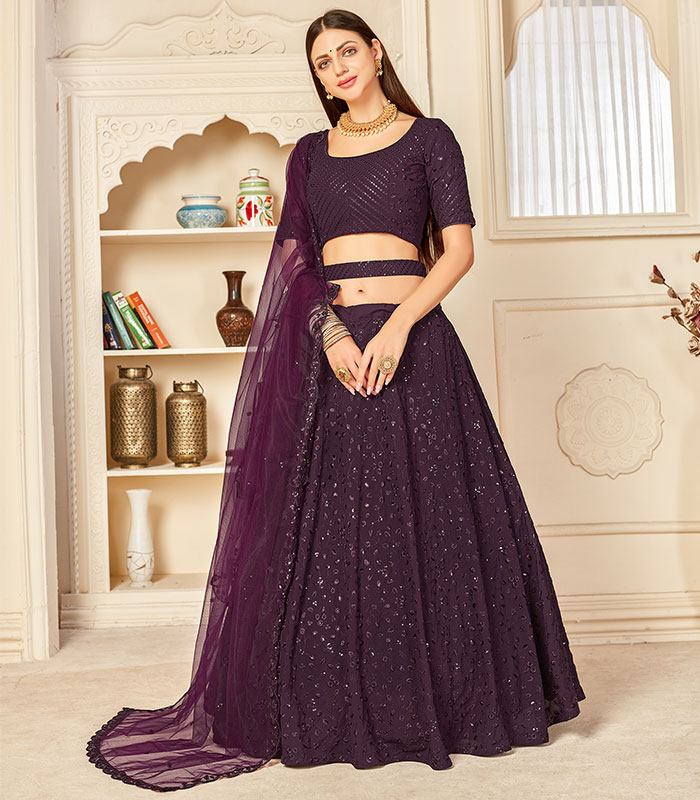 Bollywood Party Style Purple Lehenga Choli for Women With High Quality  Embroidery Work Wedding Wear Lehenga Party Wear, Lehenga Choli - Etsy