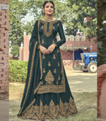 Dark Green Georgette Pakistani Salwar Kameez