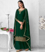 Dark Green Georgette Pakistani Salwar Kameez